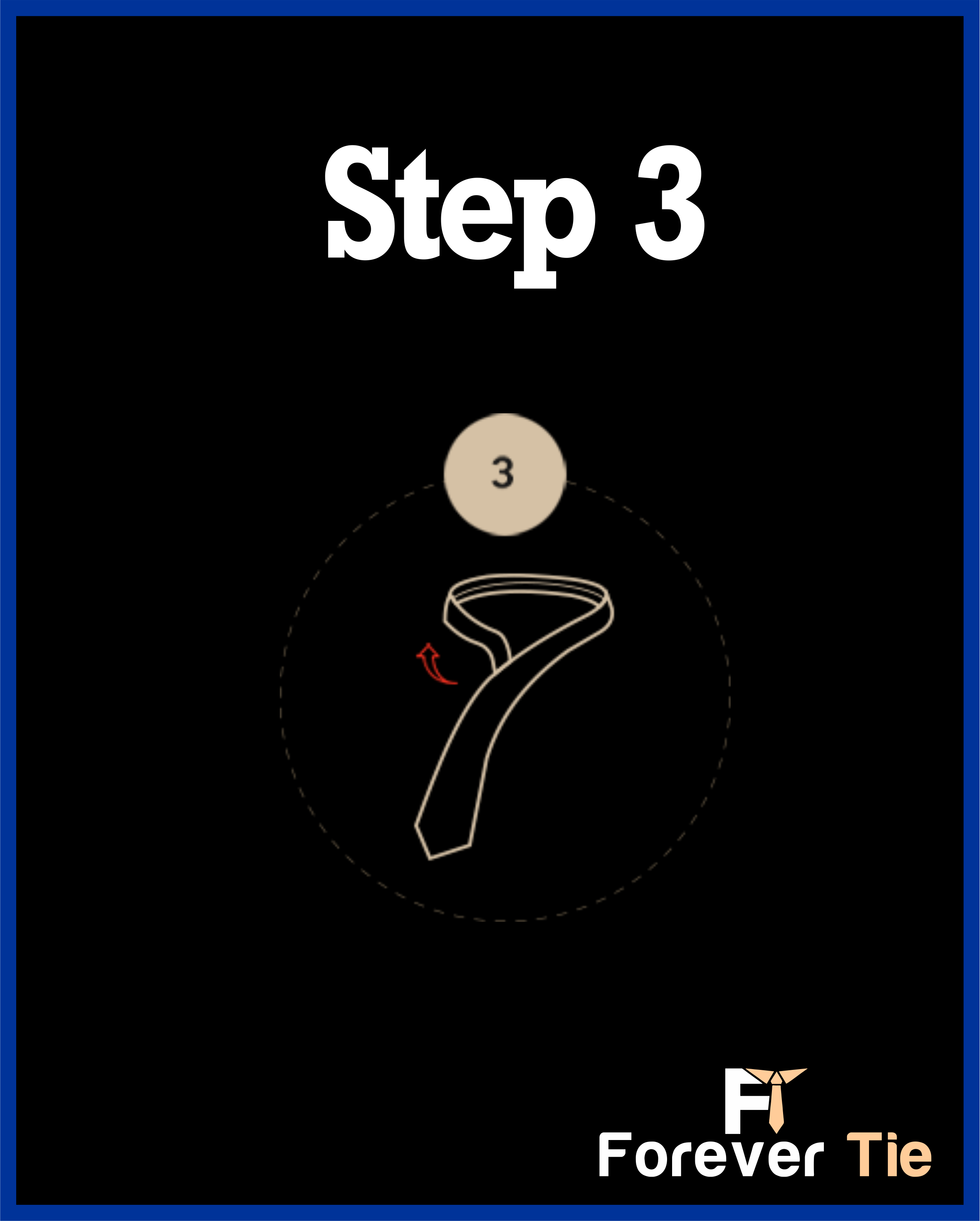 Forever Tie  step 3